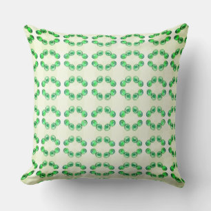 The Green and Round Emerald Gem Cushion