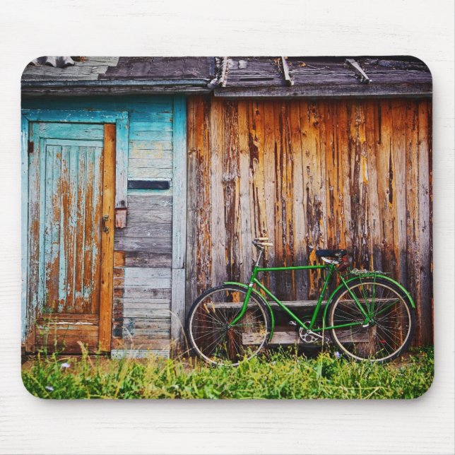 The Green Bicycle 1 Mousepad (Front)