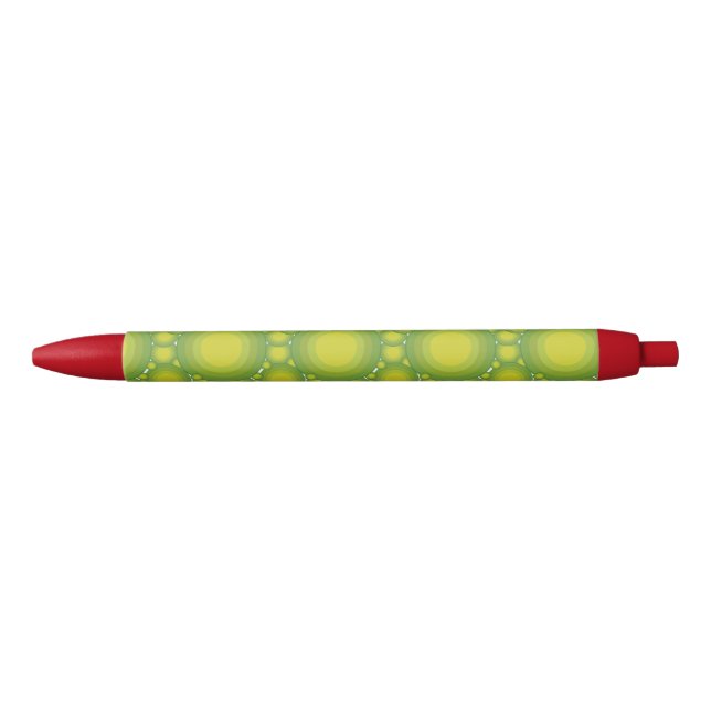 The Green bubbles Black Ink Pen (Front)