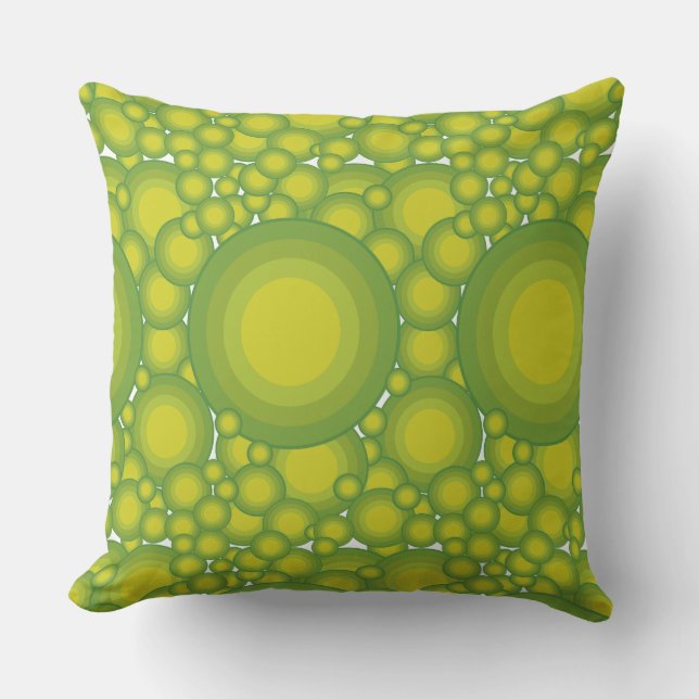 The Green bubbles Cushion (Front)