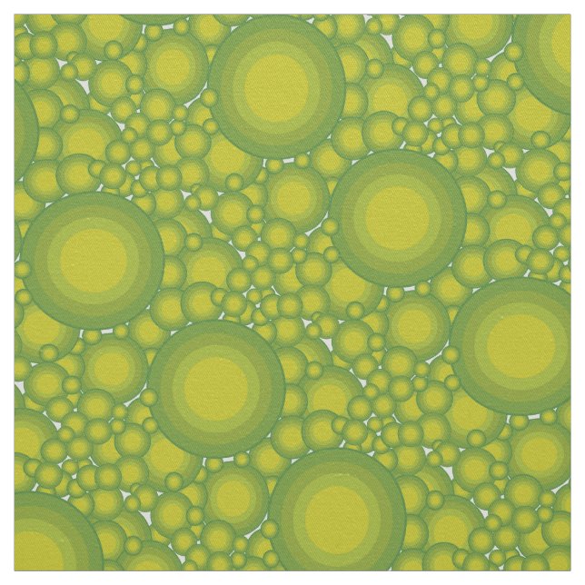 The Green bubbles Fabric (Swatch)