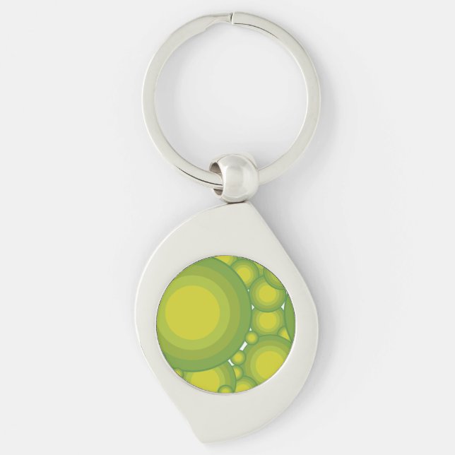 The Green bubbles Key Ring (Front)