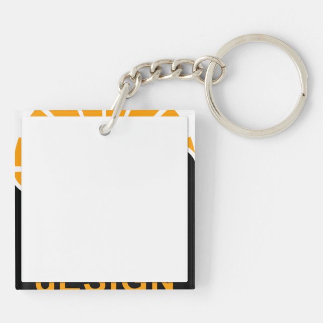 The Green bubbles Key Ring (Back)