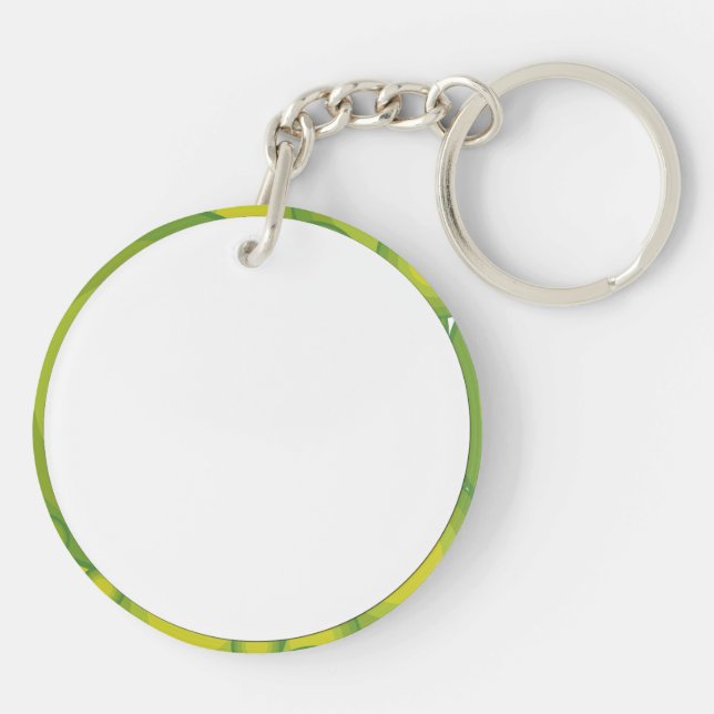 The Green bubbles Key Ring (Back)