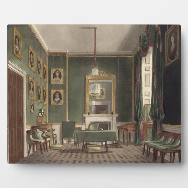 The Green Closet, Buckingham House, from 'The Hist Plaque (Front)