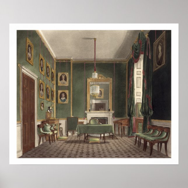 The Green Closet, Buckingham House, from 'The Hist Poster (Front)