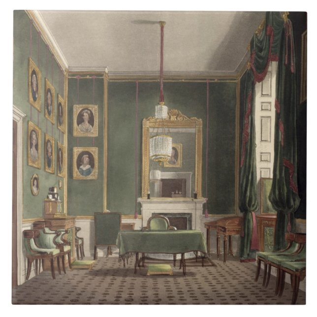The Green Closet, Buckingham House, from 'The Hist Tile (Front)