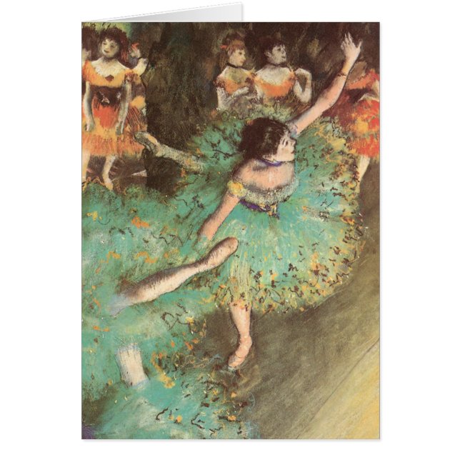 The Green Dancer by Edgar Degas, Vintage Ballet (Front)