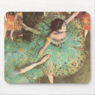 The Green Dancer by Edgar Degas, Vintage Ballet Mouse Mat