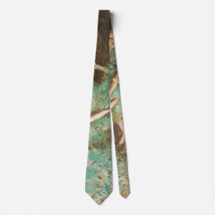 The Green Dancer by Edgar Degas, Vintage Ballet Tie