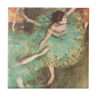 The Green Dancer by Edgar Degas, Vintage Ballet Tile