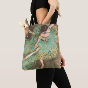 The Green Dancer by Edgar Degas, Vintage Ballet Tote Bag
