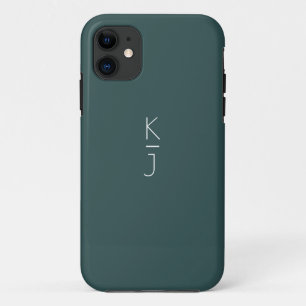 The Green Editable Monogram Case-Matte iPhone Case