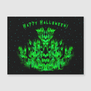 The green Flame Monster in The Starlight Sky