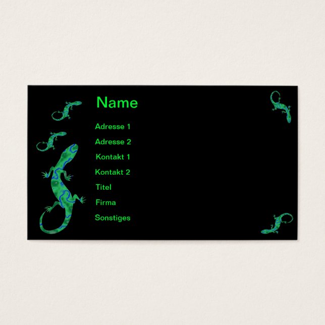 The Green Gecko Art Deco (Front)
