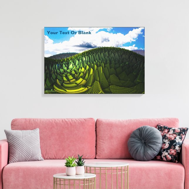 The Green Hills Of Earth Canvas Print (Insitu(LivingRoom))