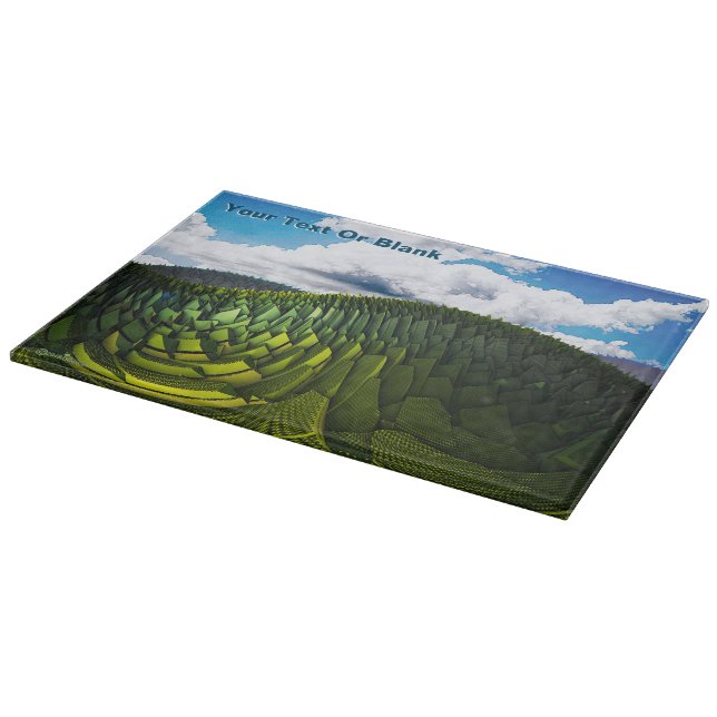 The Green Hills Of Earth Cutting Board (Corner)