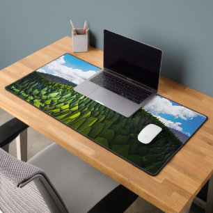 The Green Hills Of Earth Desk Mat