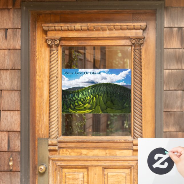 The Green Hills Of Earth Window Cling (Home Door)