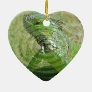 The Green Iguana Ceramic Tree Decoration