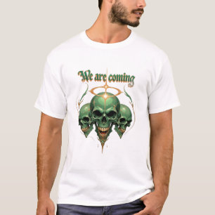 The Green King Skull with a Jewelled Crown T-Shirt