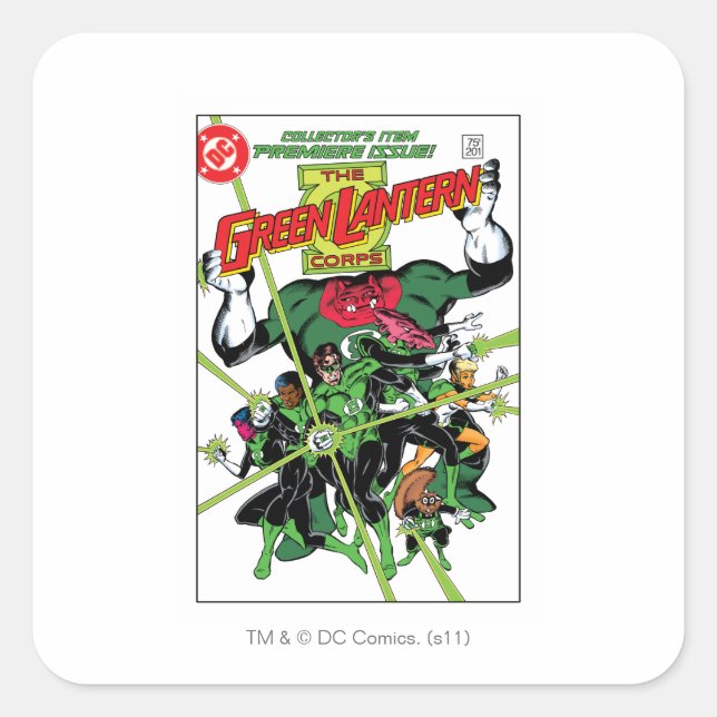 The Green Lantern Corps Square Sticker (Front)
