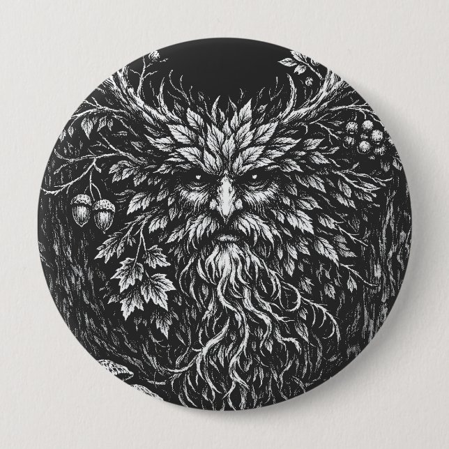 The Green Man by BurnsInHell 10 Cm Round Badge (Front)