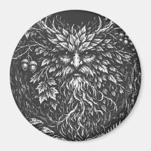The Green Man by BurnsInHell Magnet