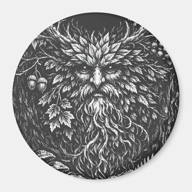 The Green Man by BurnsInHell Magnet (Front)