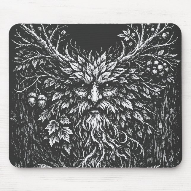 The Green Man by BurnsInHell Mouse Mat (Front)