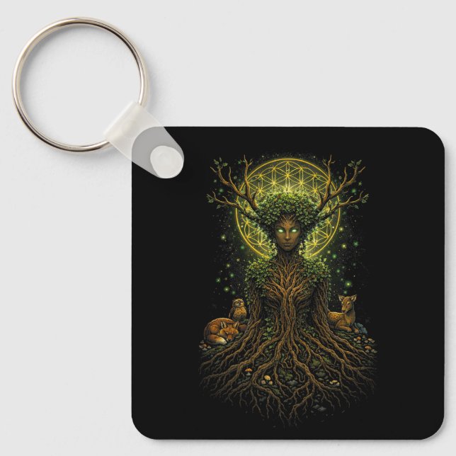 The Green Mother Key Ring (Front)