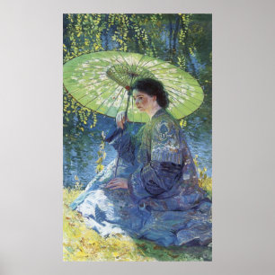 The Green Parasol, Guy Rose Poster