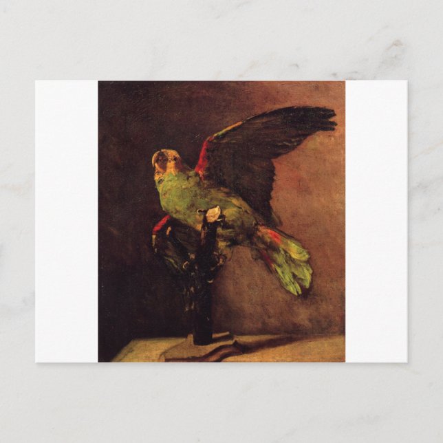 The Green Parrot by Vincent van Gogh Postcard (Front)
