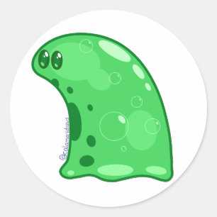 The green slime classic round sticker