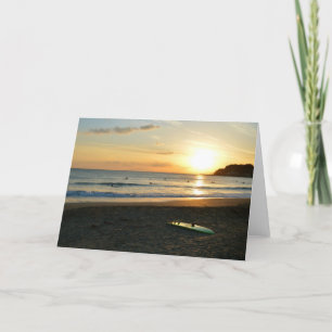 The Green Surfboard Card