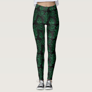 The Green Velvet  Series Design 10  Leggings