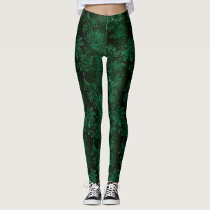 The Green Velvet  Series Design 1  Leggings