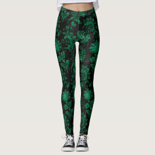 The Green Velvet  Series Design 9  Leggings