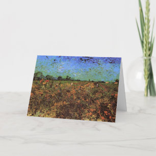 The Green Vineyard by Vincent van Gogh Card