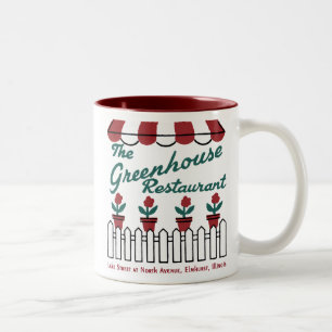The Greenhouse Restaurant, Elmhurst, Illinois Two-Tone Coffee Mug