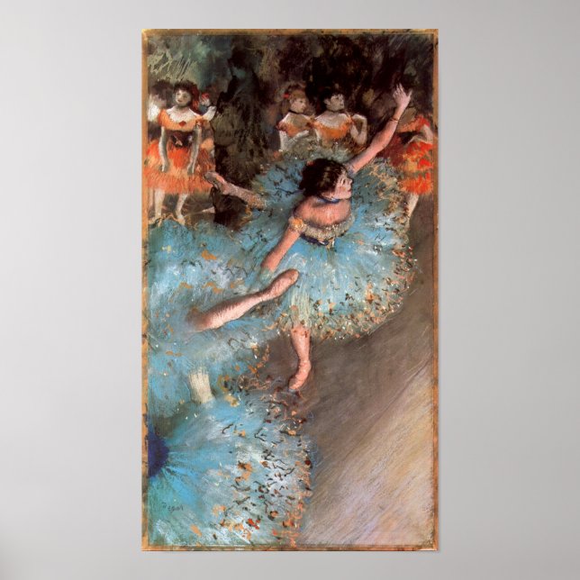 The Greens dancers by Edgar Degas Poster (Front)