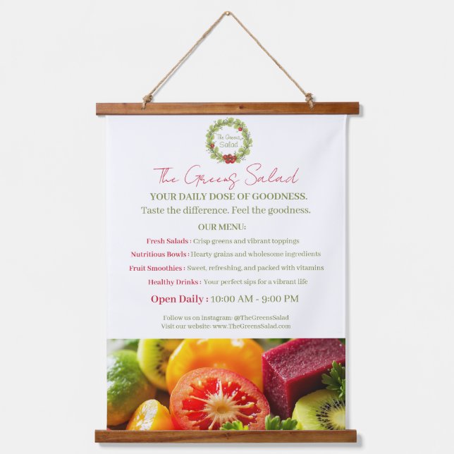 The Greens Salad Hanging Tapestry (Front)