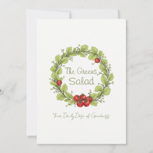 The Greens Salad Invitation