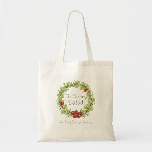 The Greens Salad Tote Bag (Front)