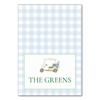 The Greens Table Card