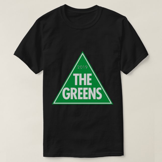 The Greens The Green Party of Australia 2019 Logo  T-Shirt (Design Front)