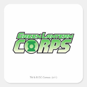 The Gren Lantern Corps Logo 2 Square Sticker