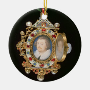 The Gresley Jewel, with miniature portraits of Sir Ceramic Tree Decoration