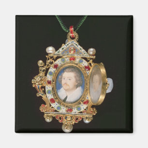 The Gresley Jewel, with miniature portraits of Sir Magnet