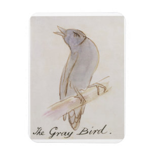 The Grey Bird, from 'Sixteen Drawings of Comic Bir Magnet